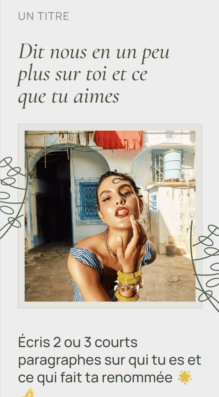 Aperçu d'un bio-folio NYXX 4